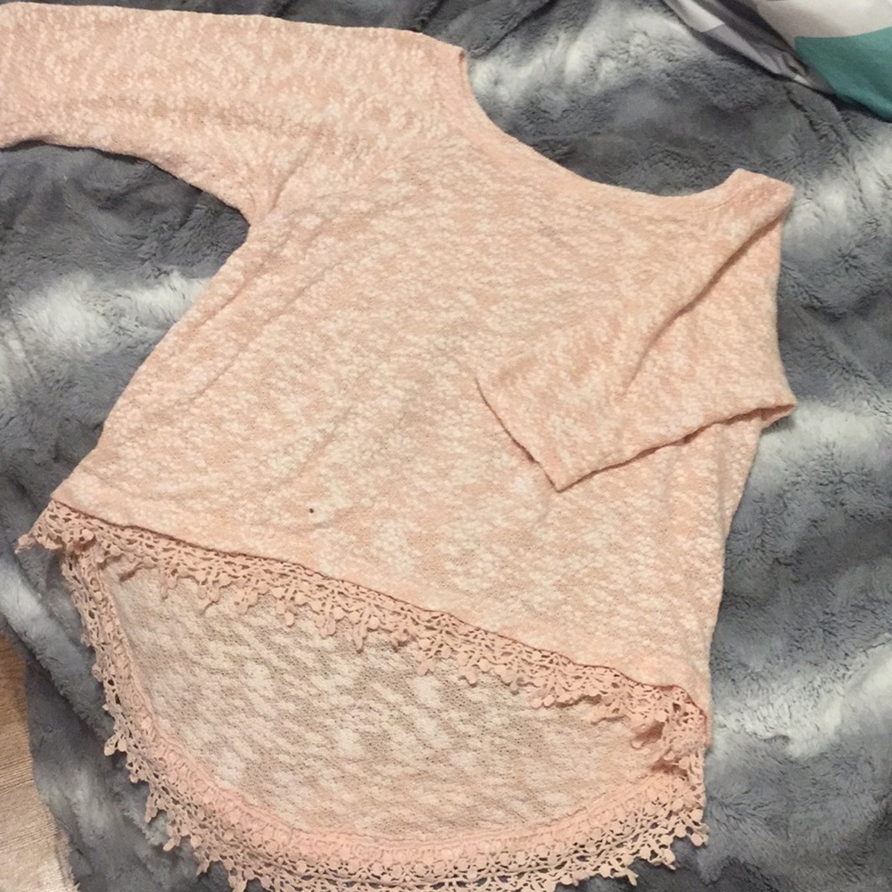 Cozy Laced Half- sleeved Sweater